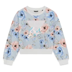 Clearance Butterfly Print Sweatshirt7-14y Kids Fleeces And Sweatshirts|Tops