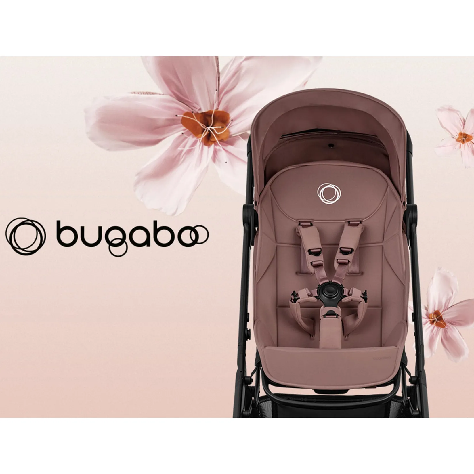 Strollers|Strollers & Trailers>Bugaboo Butterfly2 Stroller -Dusty Pink