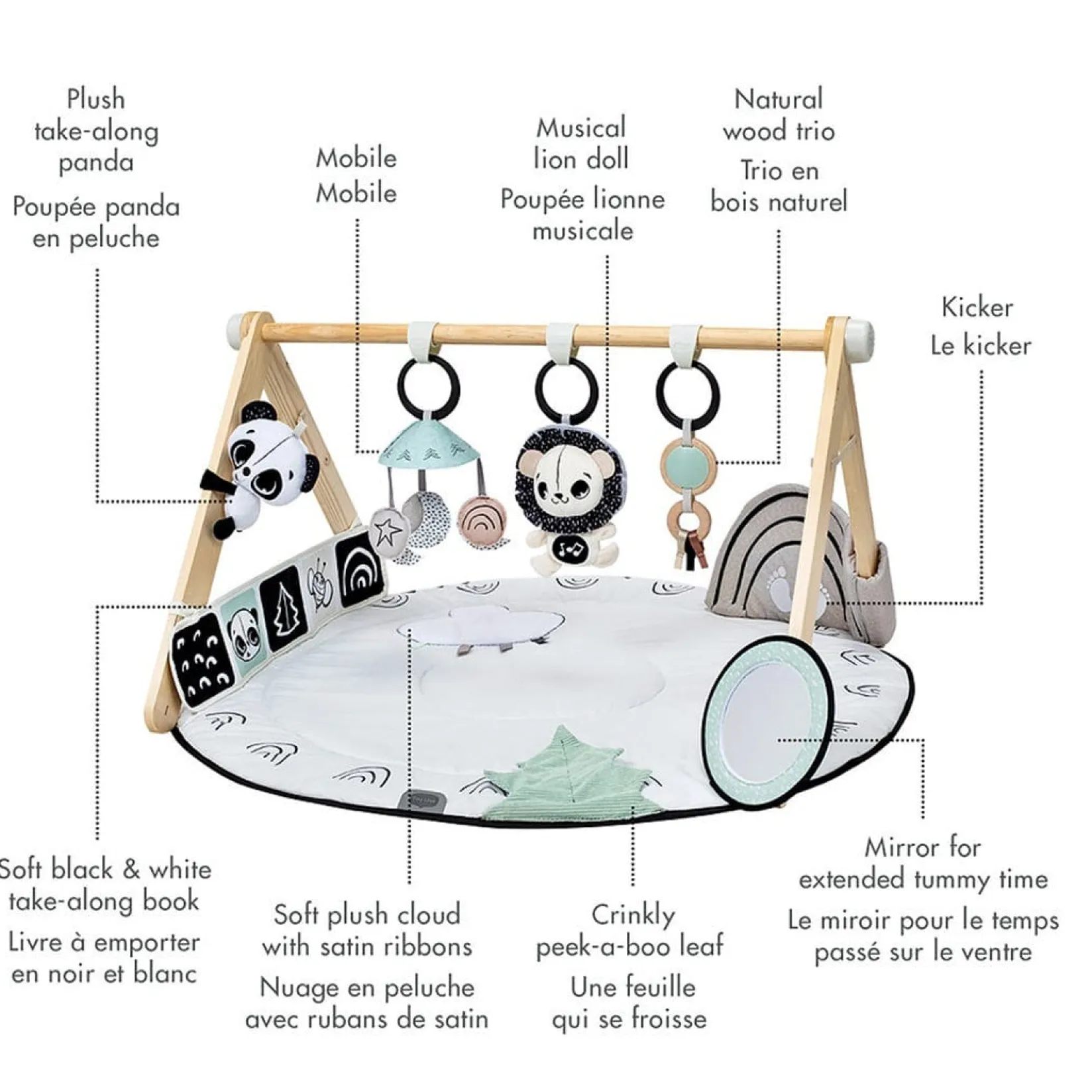 Developmental Toys|Play Mat>Tiny Love B&W Decor Gymini