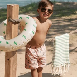 Swimsuits>Petit Lem Cactus Swimshort 2-7y Coral