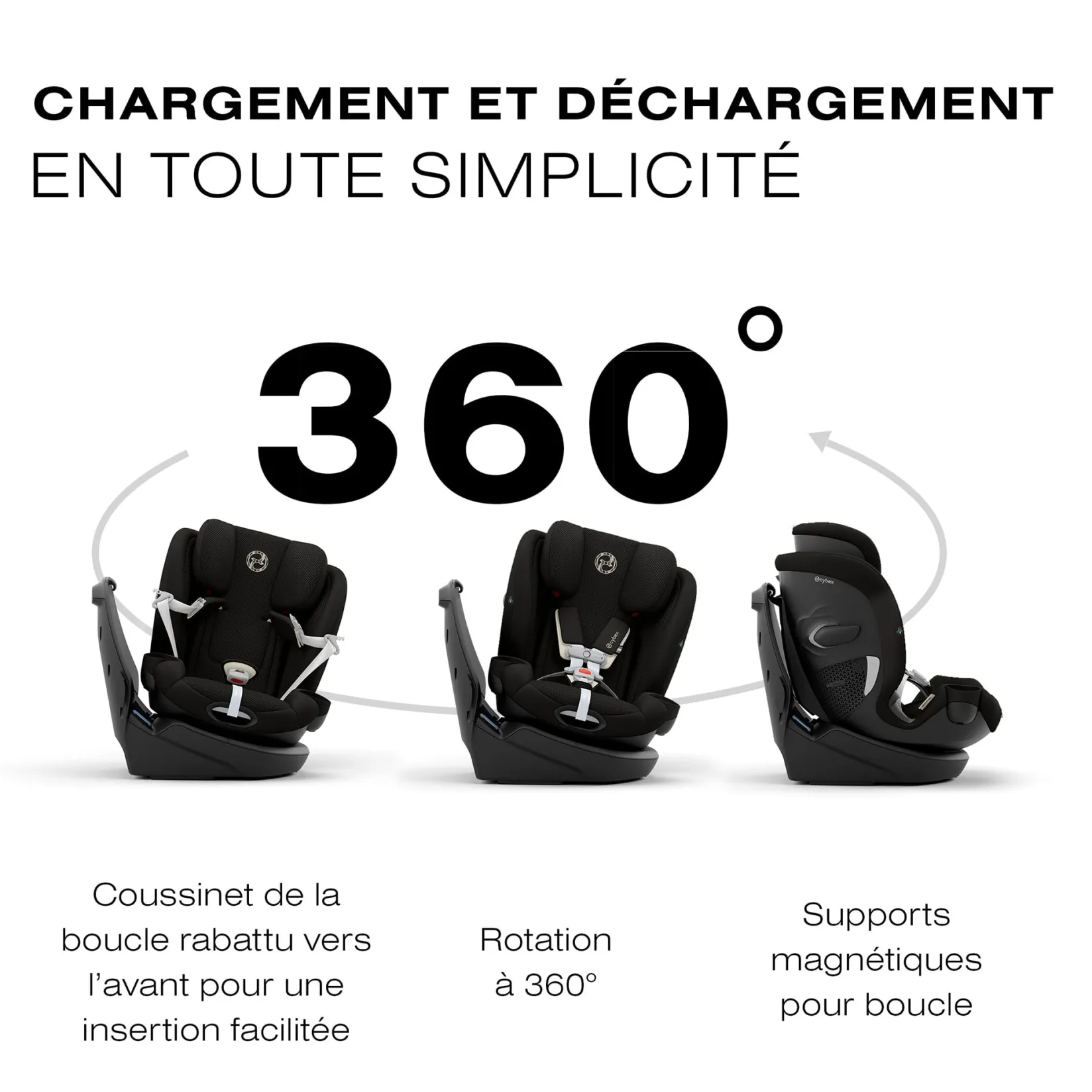 New Callisto G 360 Rotating All-in-One Car Seat - Moon Black Kids Car Seats & Booster Seats|Car Seats