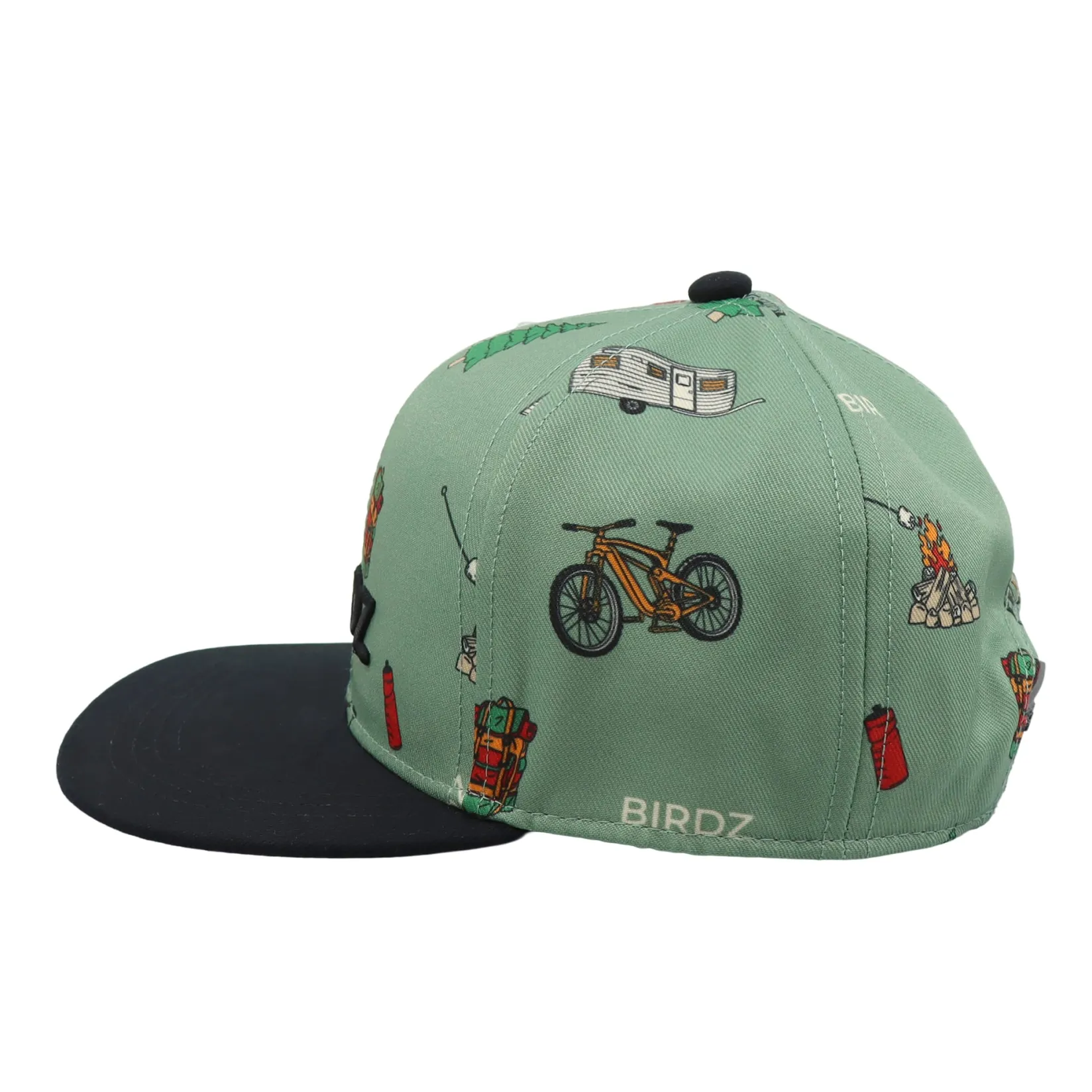 Hats & Caps>Birdz Camping Print Snapback 12-24m Green