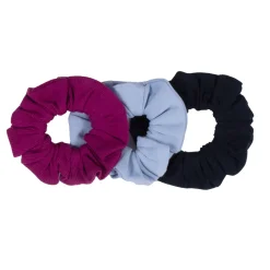 Fashion Accessories>Nano Campus 3pk Scrunchies 2-12 Blue