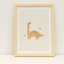 Clearance Canva with Natural Frame - Dinosaur Wall Decorations