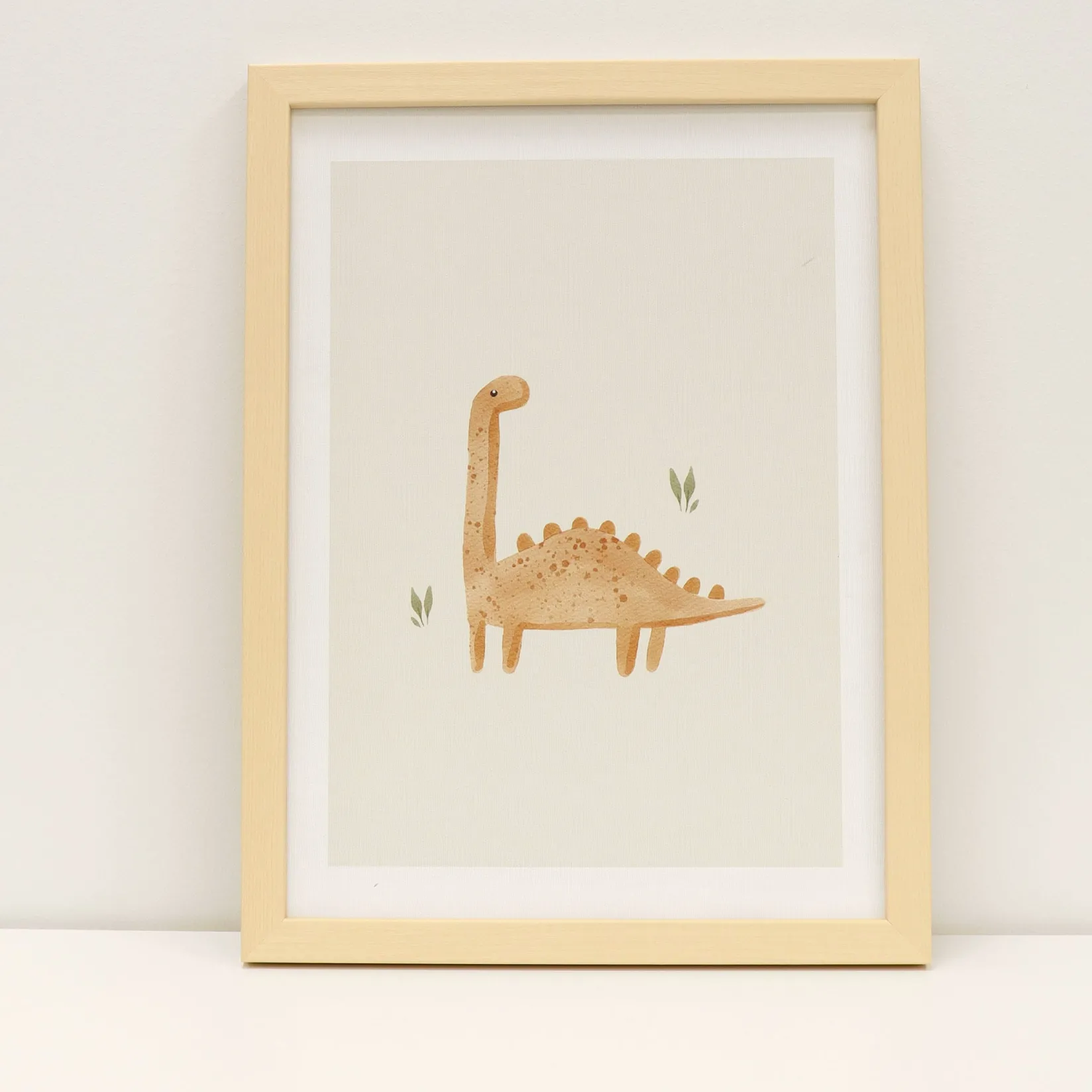 Clearance Canva with Natural Frame - Dinosaur Wall Decorations