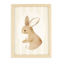 Outlet Canva with Natural Frame - Rabbit Wall Decorations