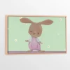 Wall Decorations>Oleka Canvas with Natural Wood Frame - Jumpsuit Bunny