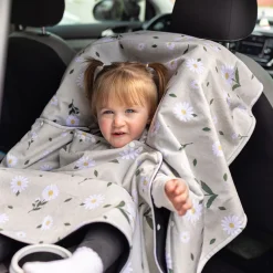 Snowsuits|Snowsuits>Naélie Car Seat Poncho 0-6y - Daisies