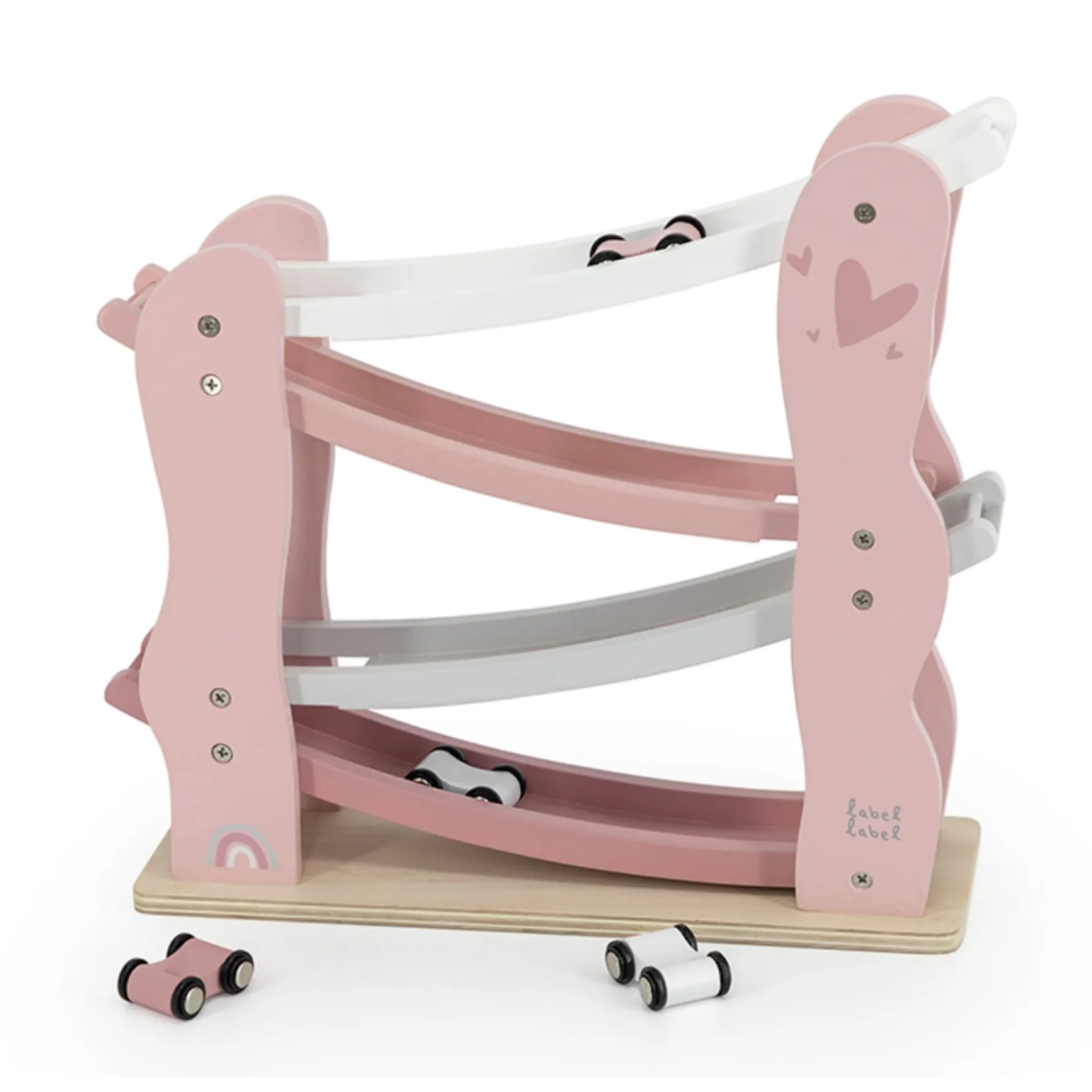 Wooden Toys>Label Label Car Slider - Pink