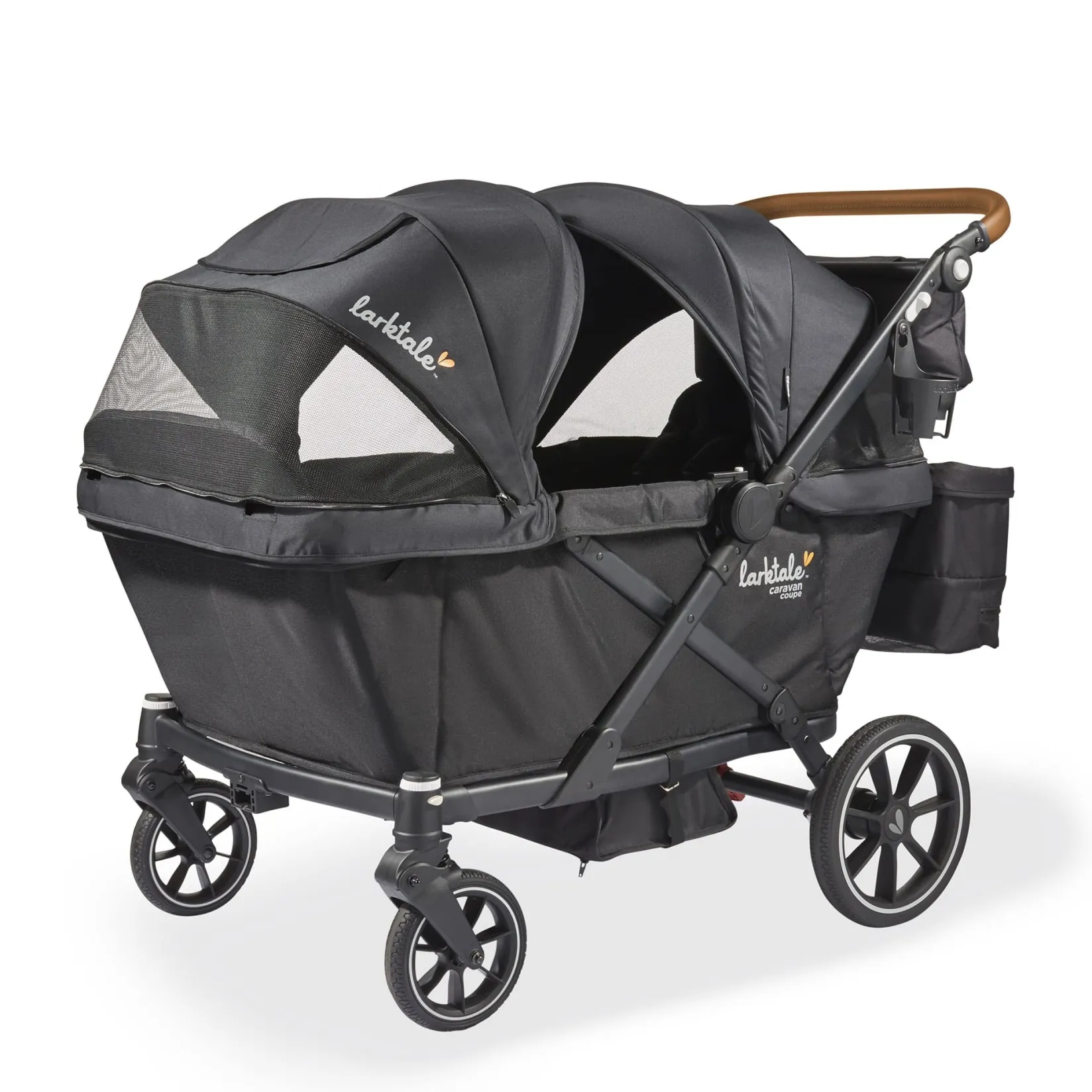 Strollers|Strollers & Trailers>Larktale Caravan Coupe Quad V2 - Byron Black
