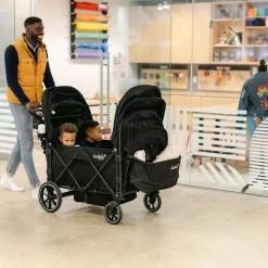 Strollers|Strollers & Trailers>Larktale Caravan/Wagon V3 2024 Byron Black
