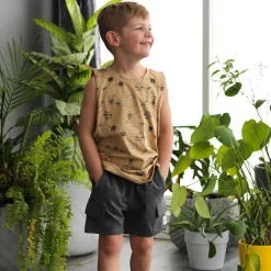 Shorts & Bermuda>Camp by Birdz Cargo Charcoal Short 2-8y