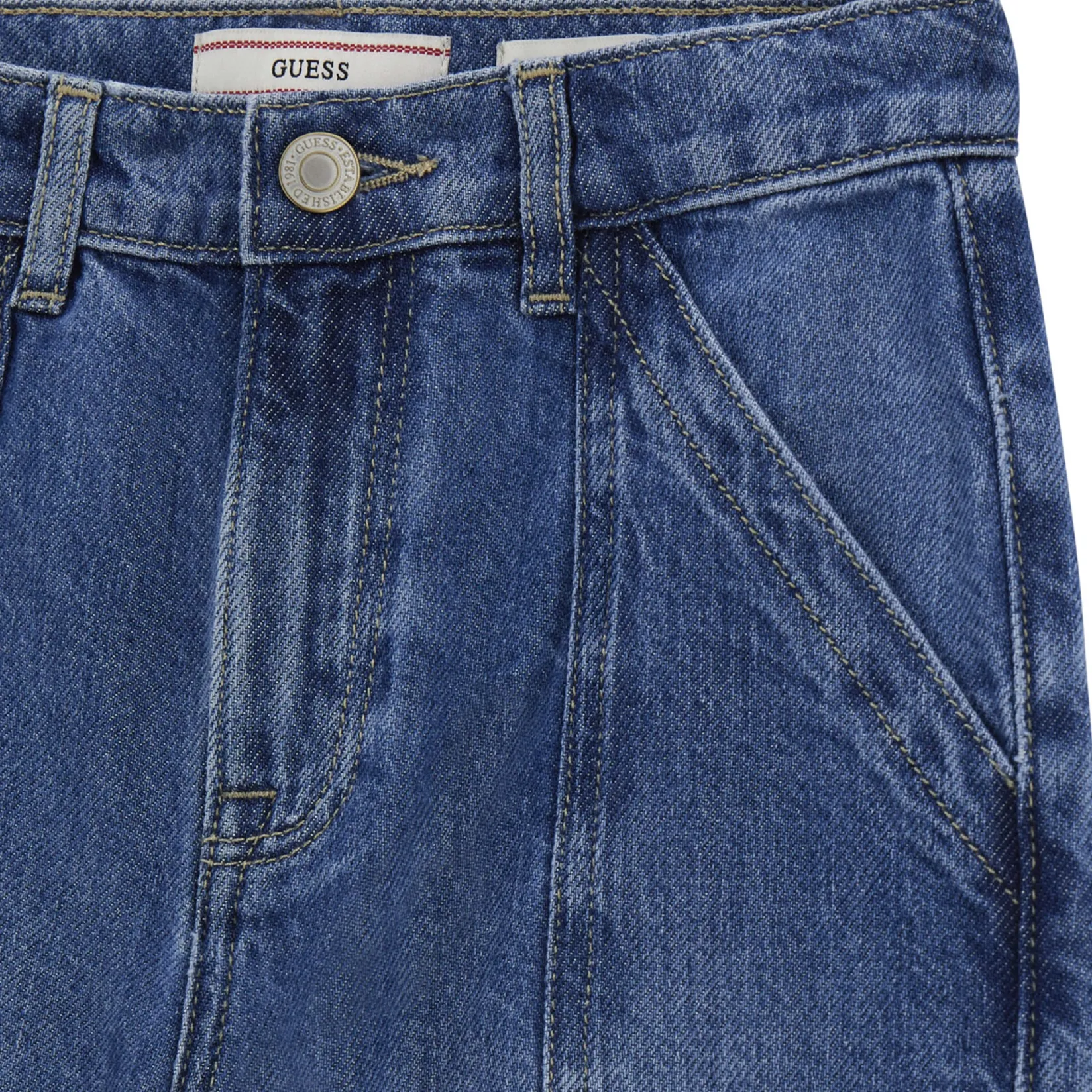 Pants & Jeans>Guess Kids Cargo Jeans 7-14y Denim