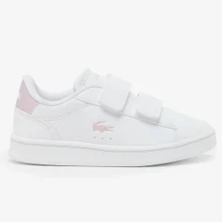 Shoes|Shoes>Lacoste Carnaby Velcro Sneakers 4-10 White