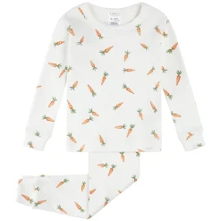 Pajamas|Pajamas>Firsts par Petit Lem Carrots Bunnies Pajamas 12-24m Ivory