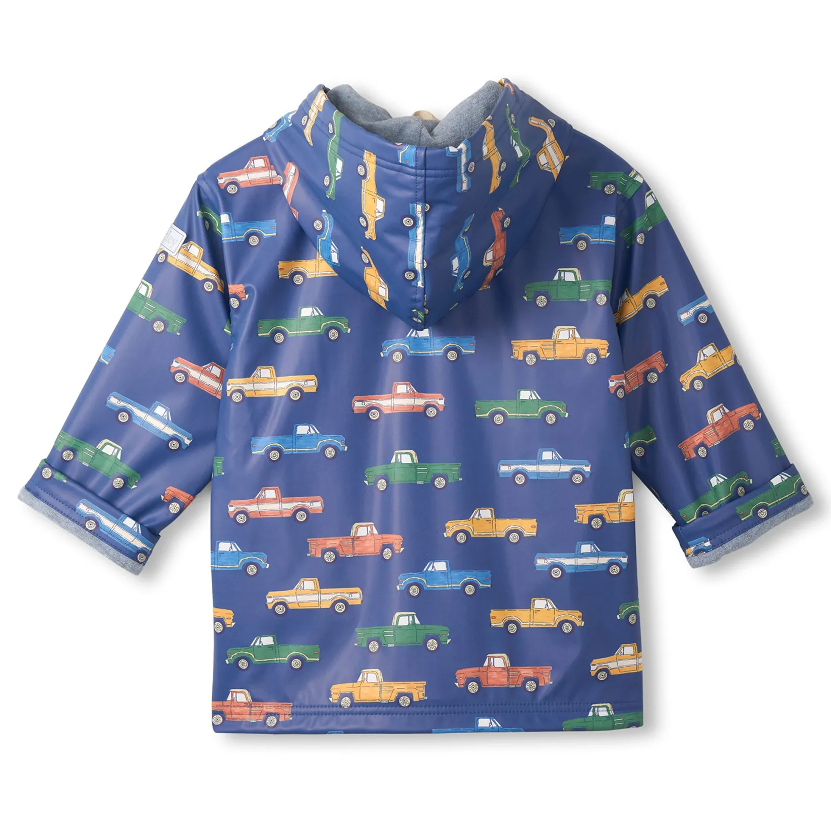 Outerwear|Coats & Jackets>Hatley Cars Rain Jacket 3-8 Navy