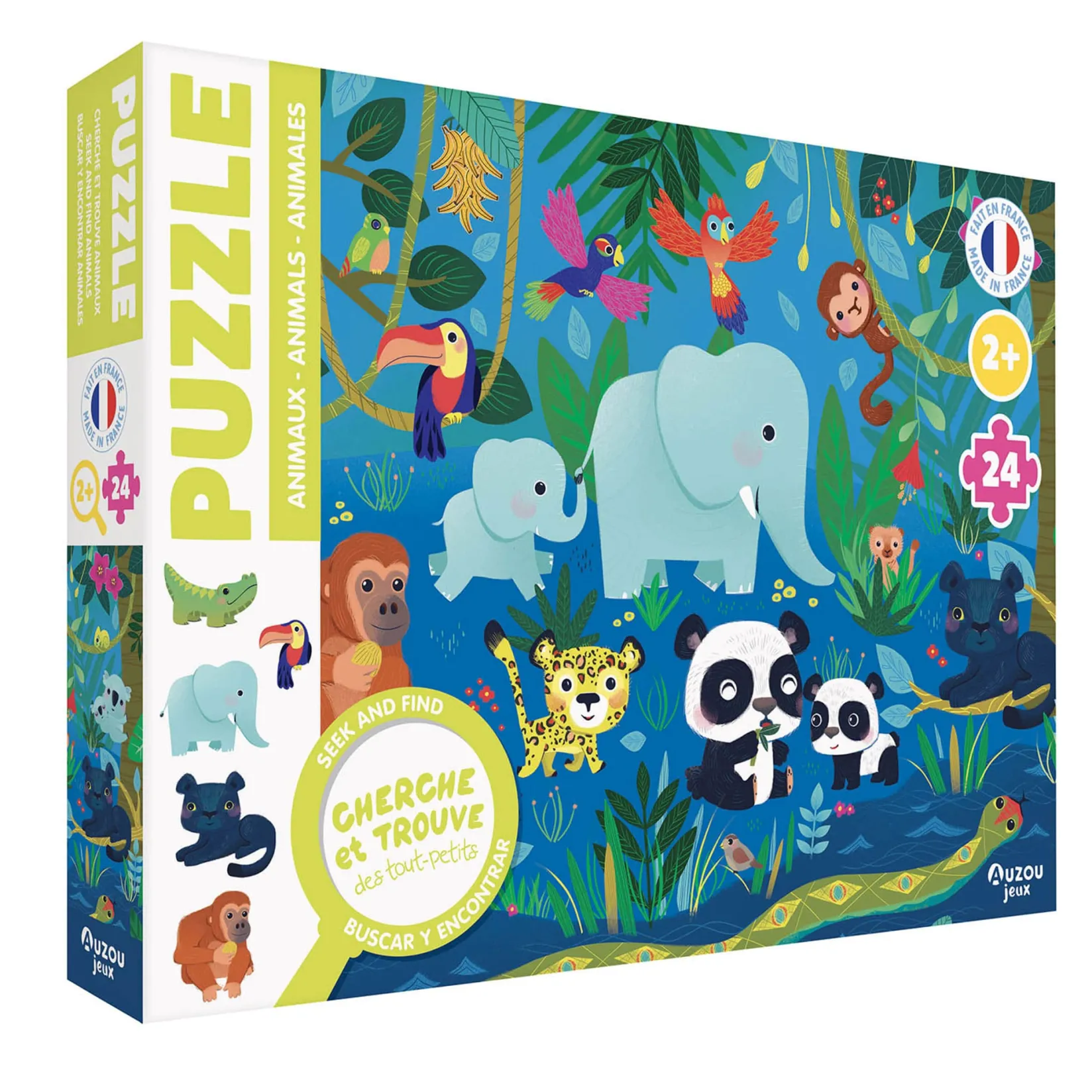 Puzzles>Auzou Casse-Tête Cherche et Trouve des tout-petits - Les Animaux