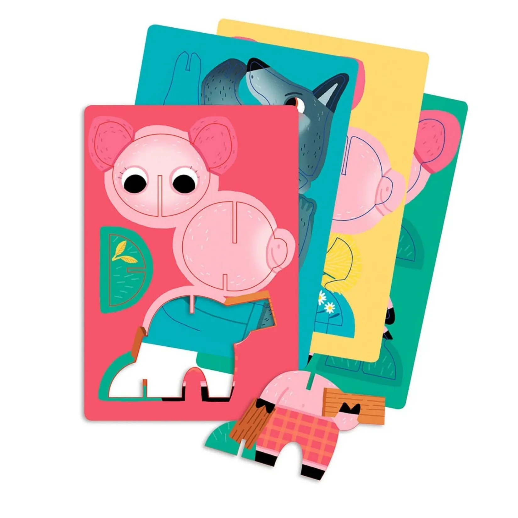 Puzzles>Auzou Casse-Têtes 12 Pièces (2) - Les 3 Petits Cochons