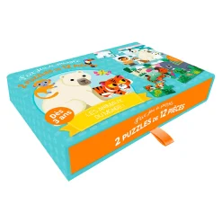 Puzzles>Auzou Casse-Têtes 12 Pièces (2) - Les Animaux de Monde!