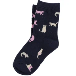 Socks|Underwear & Socks>Clement - Vetements Cats Socks 9-24m Navy