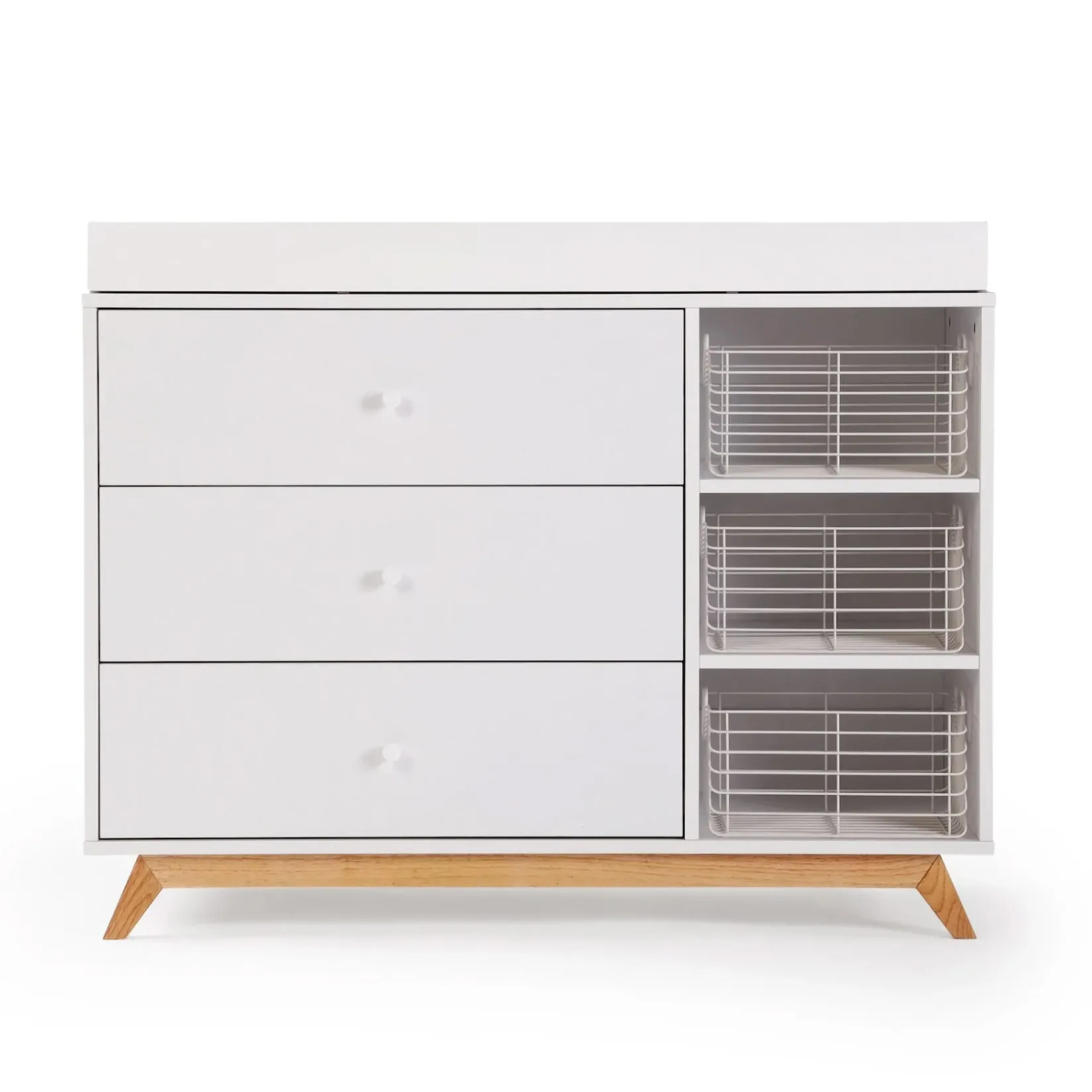 Storage Furniture>Dadada Baby Central Park 3-drawer - White / Natural