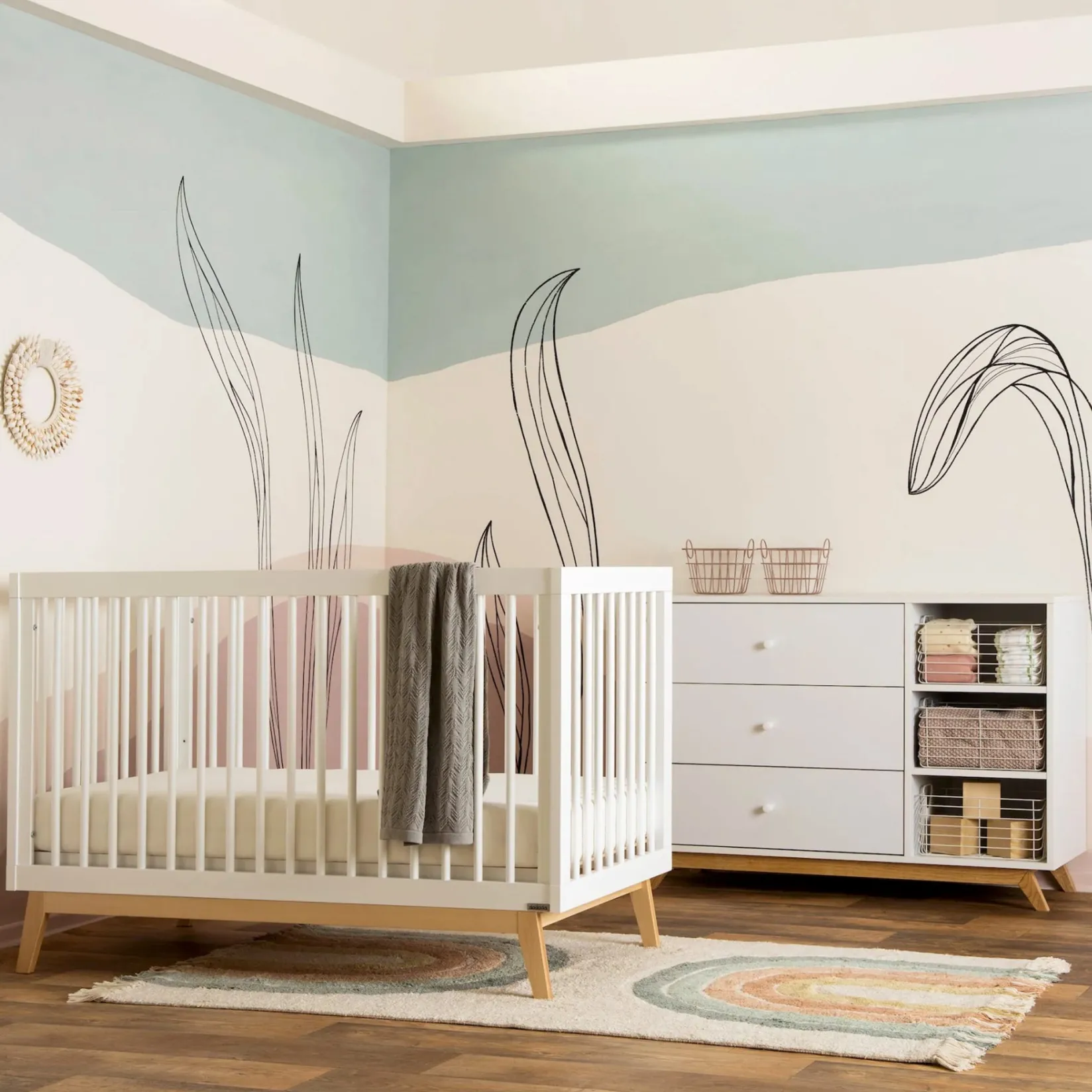 Storage Furniture>Dadada Baby Central Park 3-drawer - White / Natural