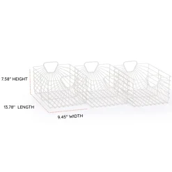 Online Central Park Storage Baskets (Set Of 3) - White Storage