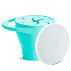 Breastfeeding|Snack Bags & Containers>Munchkin C’est Silicone!™ Snack Catcher with Lid - Mint