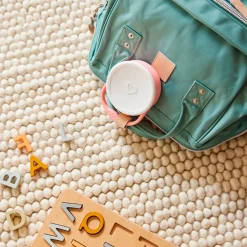 Best C’est Silicone!™ Snack Catcher with Lid - Coral Kids Snack Bags & Containers|Tableware