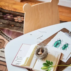 Chairs Bear Naturel/ Whte (2) Kid'S Tables & Chairs