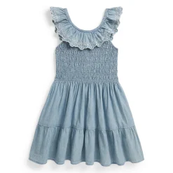 Chambray Dress 2-6x Kids Dresses & Rompers