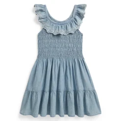 Chambray Dress 2-6x Kids Dresses & Rompers