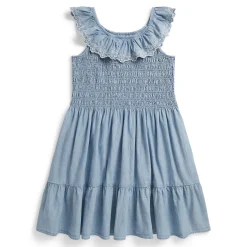 Dresses & Rompers>Polo Ralph Lauren Chambray Dress 7-16y Bleu