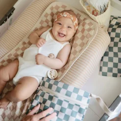 Outlet Changing Pad Liners (3) - Natural Check Changing Tables|Changing Pad Covers