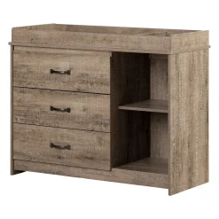Changing Tables>South Shore Changing Table - Tassio Weathered Oak
