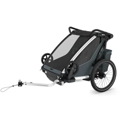 Discount Chariot Cross2 Double - Dark Slate Kids Summer Activities|Strollers