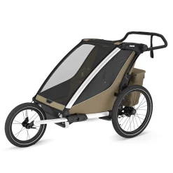 Outlet Chariot Cross2 Double - Faded khaki Kids Summer Activities|Strollers