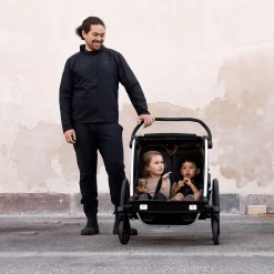 Outlet Chariot Cross2 Double - Faded khaki Kids Summer Activities|Strollers