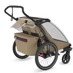 Outlet Chariot Cross2 Double - Faded khaki Kids Summer Activities|Strollers