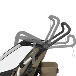 Outlet Chariot Cross2 Double - Faded khaki Kids Summer Activities|Strollers