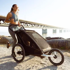 Outlet Chariot Sport2 Double - Black Kids Summer Activities|Strollers