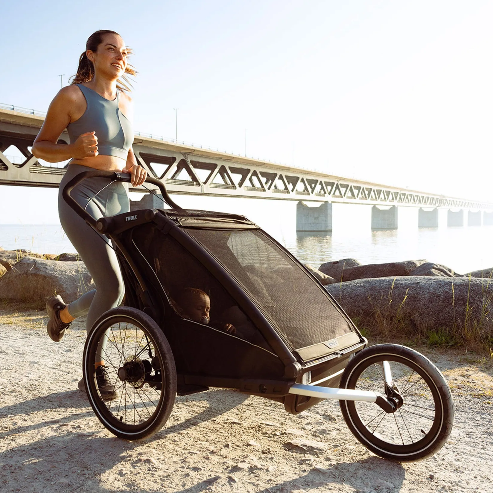 Outlet Chariot Sport2 Double - Black Kids Summer Activities|Strollers