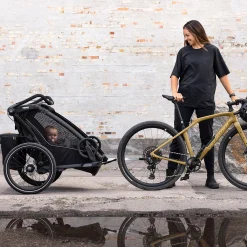 Outlet Chariot Sport2 Double - Black Kids Summer Activities|Strollers