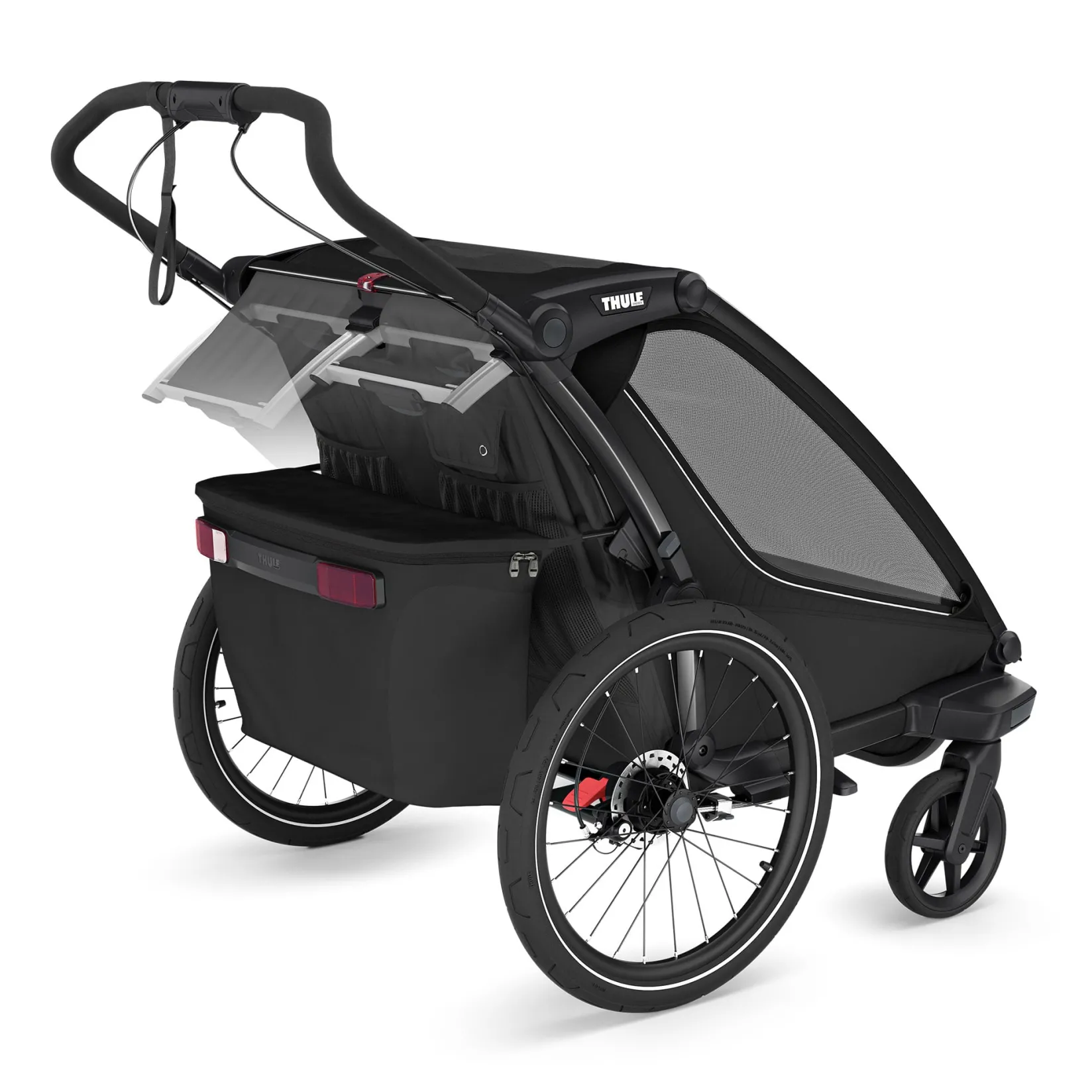 Outlet Chariot Sport2 Double - Black Kids Summer Activities|Strollers