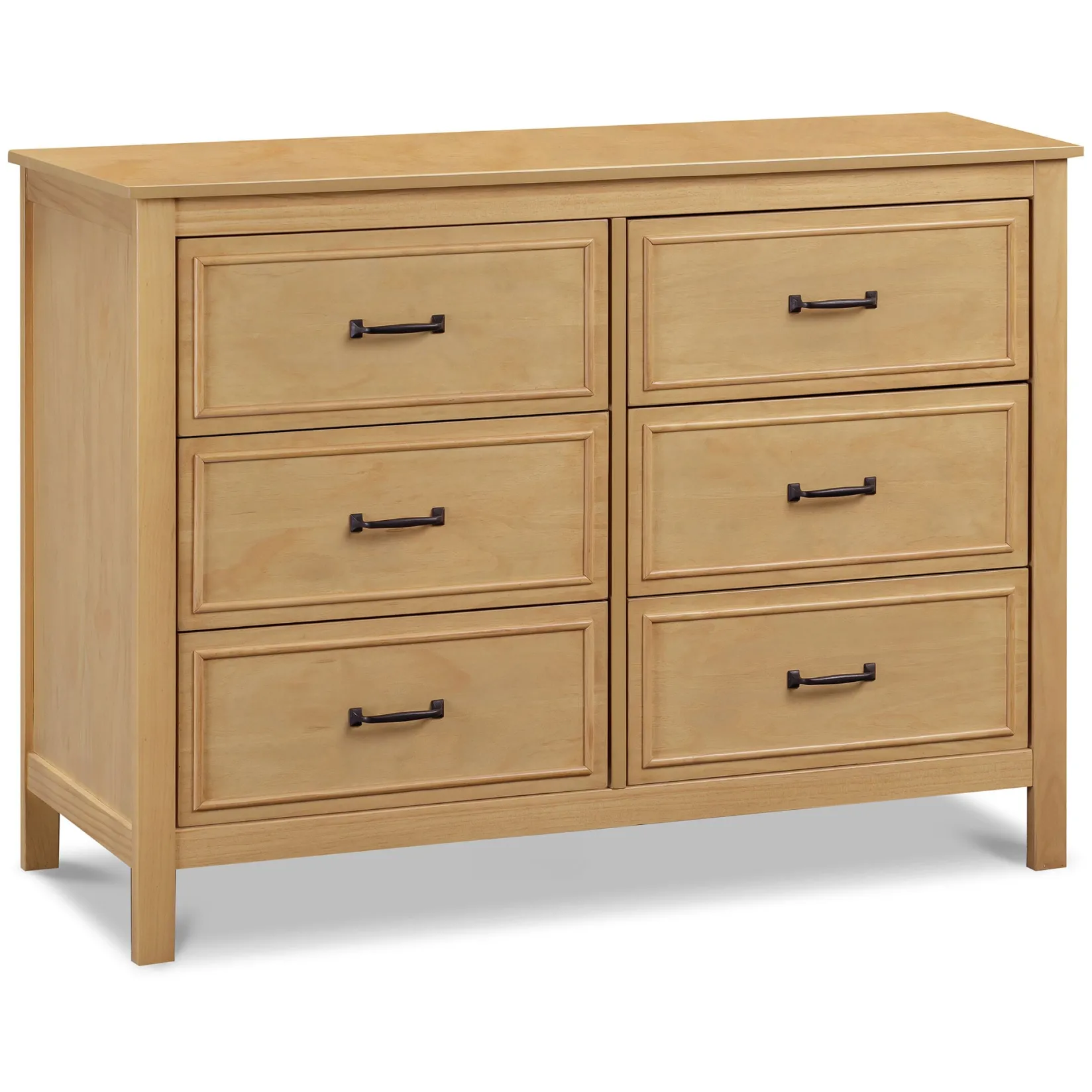 Storage Furniture>DaVinci Charlie 6-Drawer Double Dresser - Honey