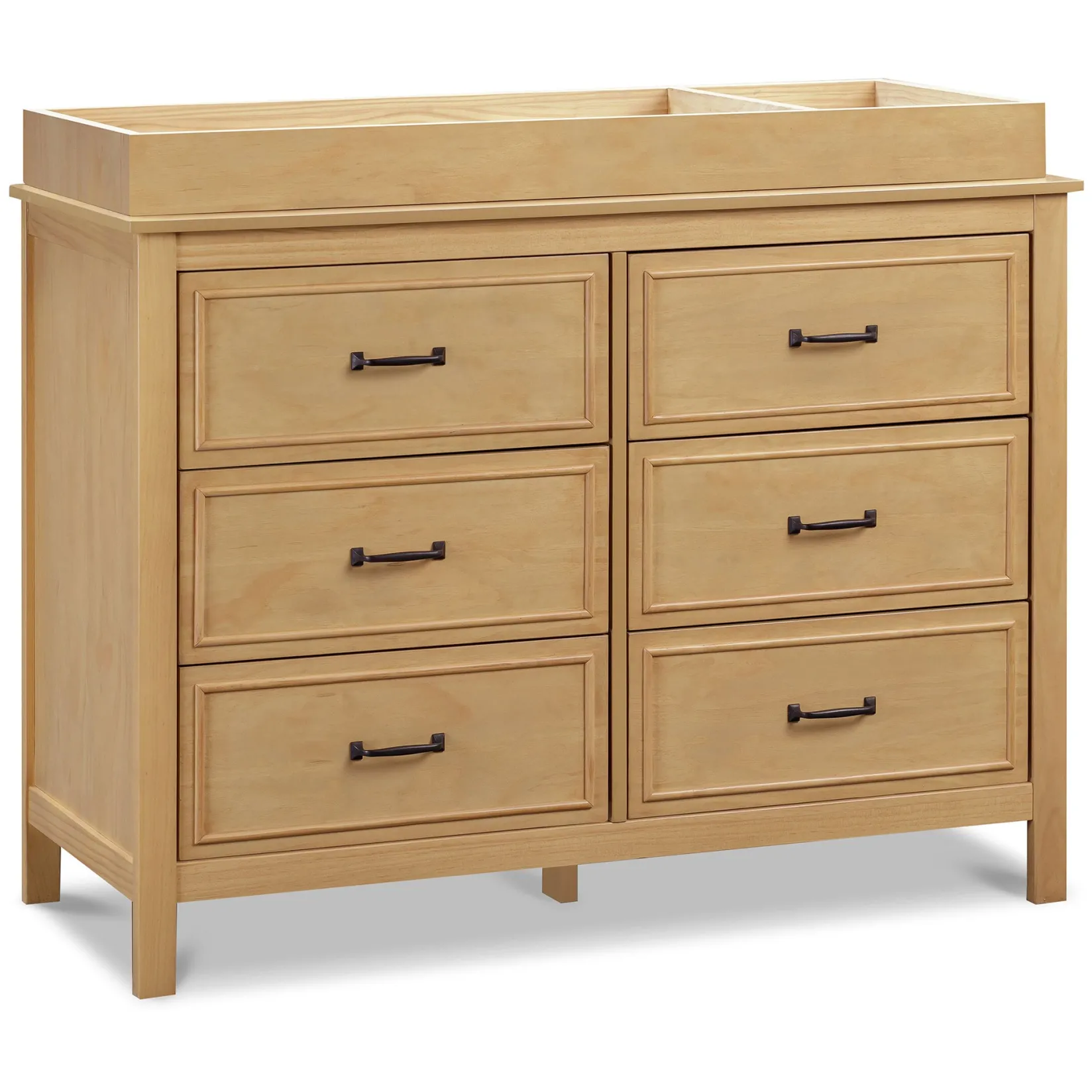 Storage Furniture>DaVinci Charlie 6-Drawer Double Dresser - Honey