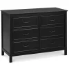 Best Charlie 6-Drawer Double Dresser - Ebony Storage Furniture