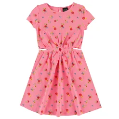 New Charm Printed Rib Dress 7-14y Kids Dresses & Rompers