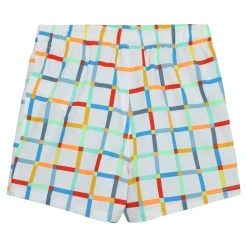 Swimsuits>Color Kids Checker Swim Shorts 2-8 White