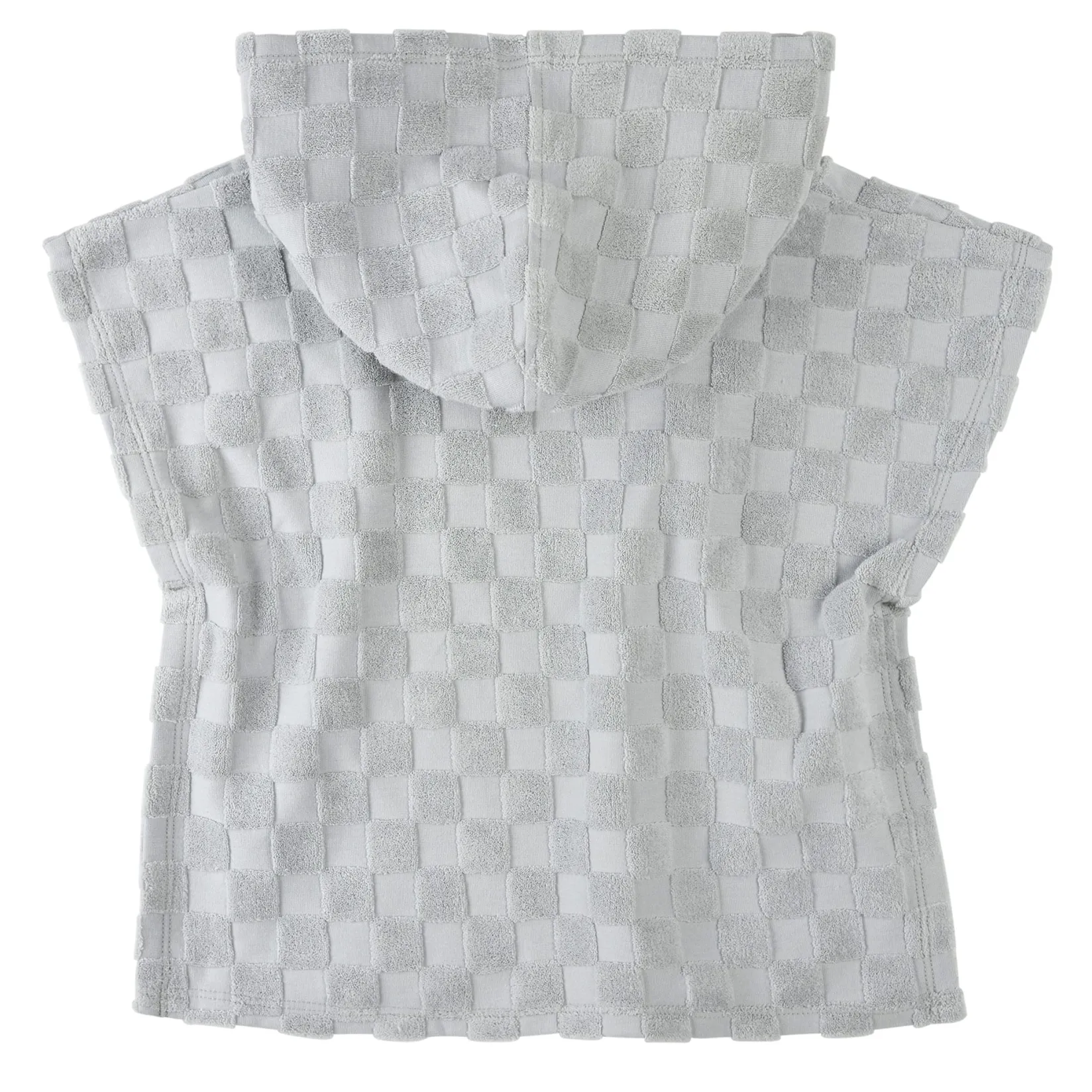 Swimsuits|Swimsuits>Petit Lem Checkered Beach Poncho 12-24m Blue